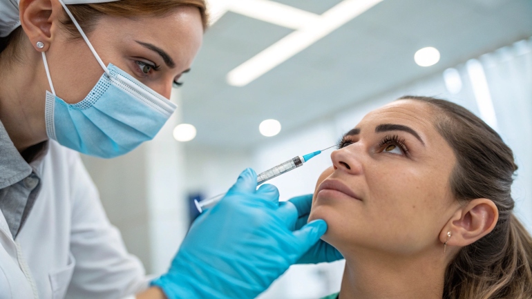 Anti-VEGF injection for retinal issues by expert ophthalmologists